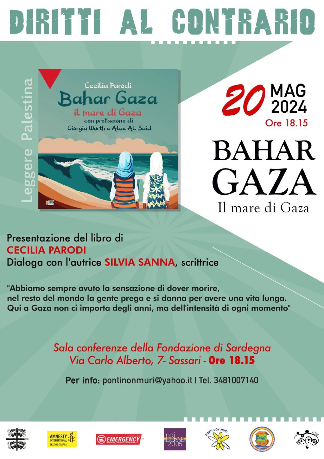 Sassari, presentazione del libro "Bahar Gaza"