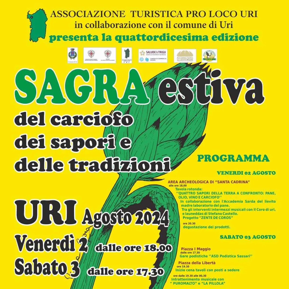 Sagra del carciofo estiva a Uri