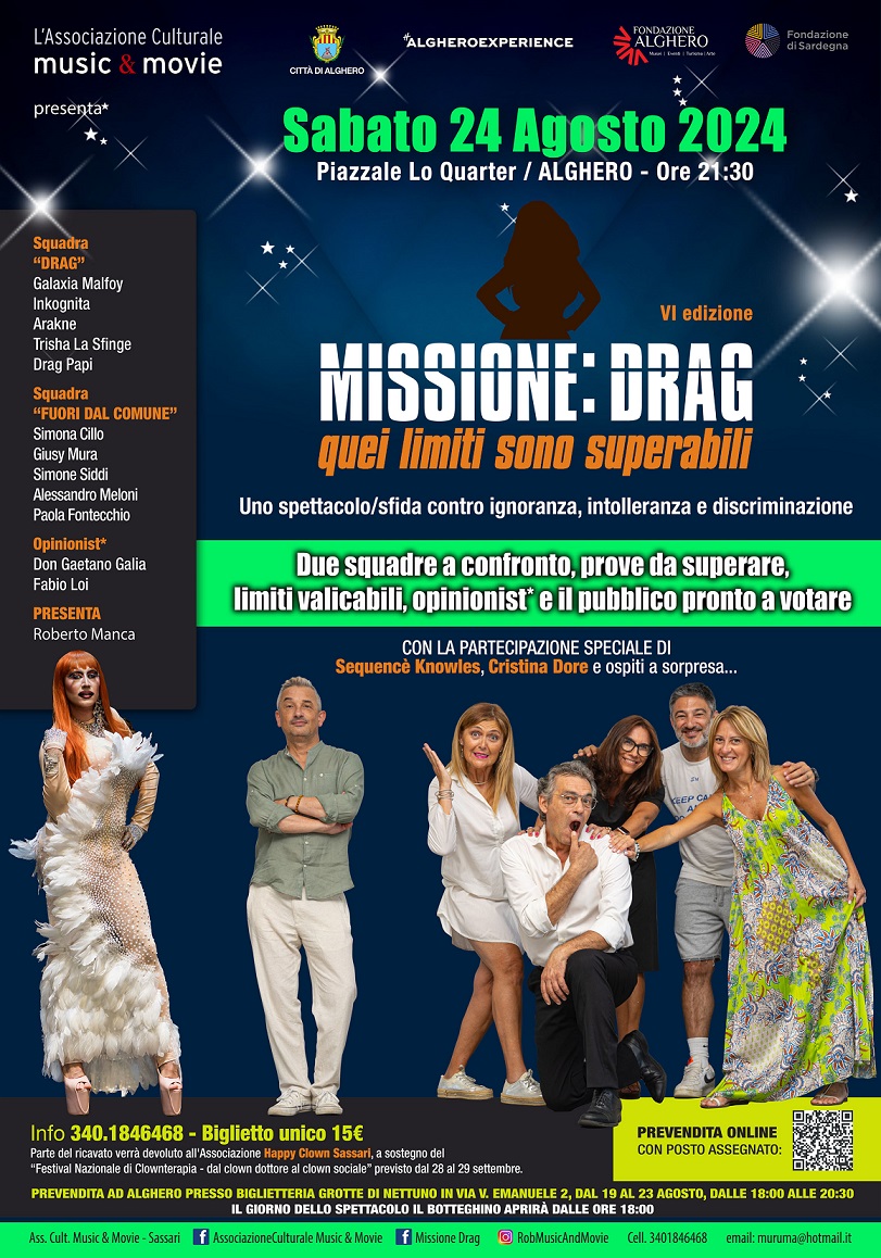 Torna ad Alghero "Missione Drag-quei limiti sono superabili"