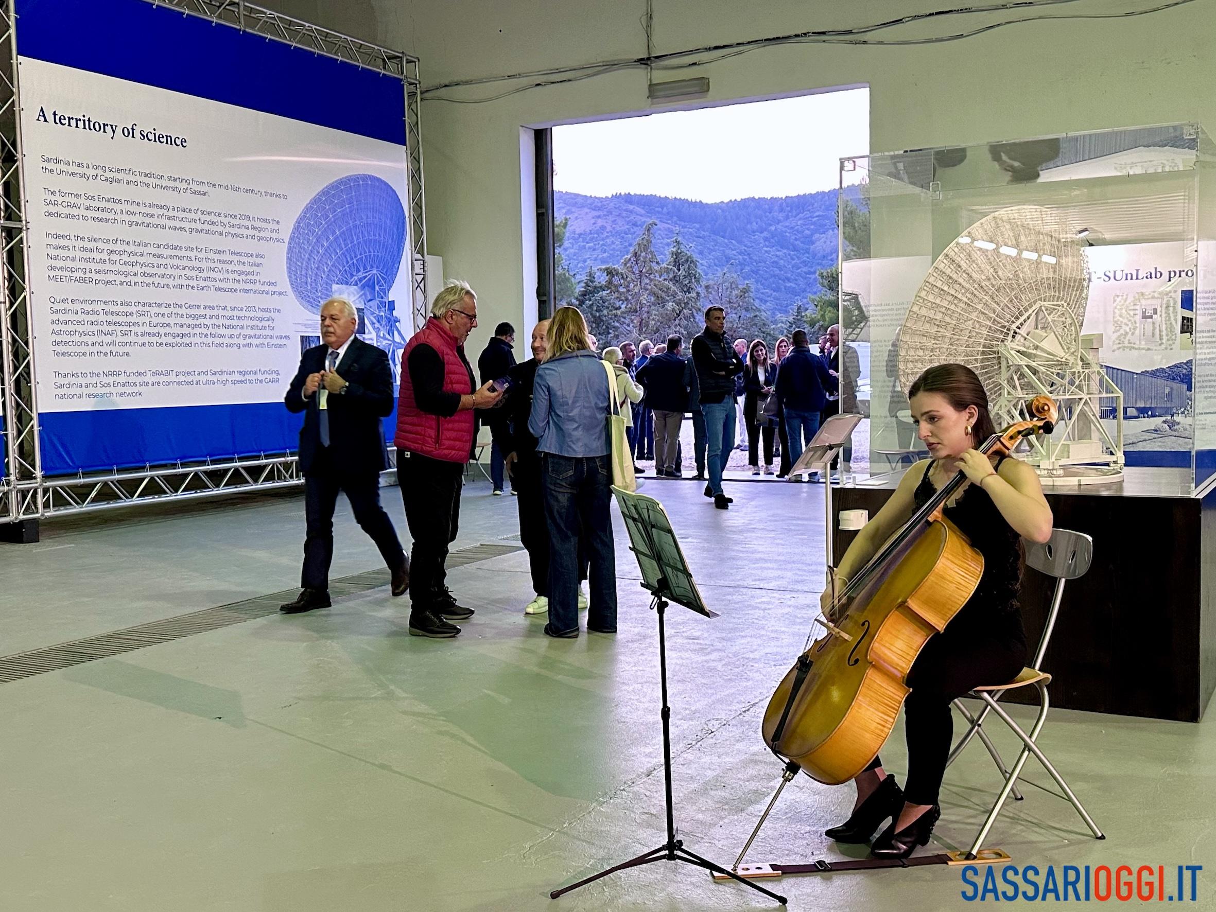 La violoncellista Marta Piras a Sos Enattos