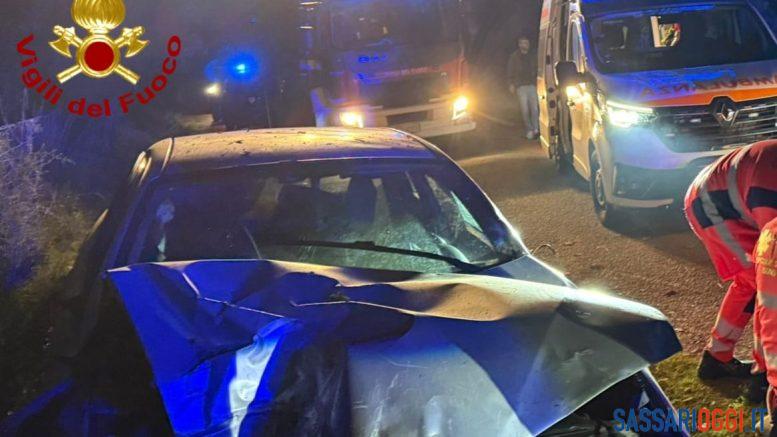 Violento incidente sulla strada di Benetutti, ci sono feriti